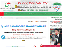 Tablet Screenshot of baogiaquangcaogoogle.com